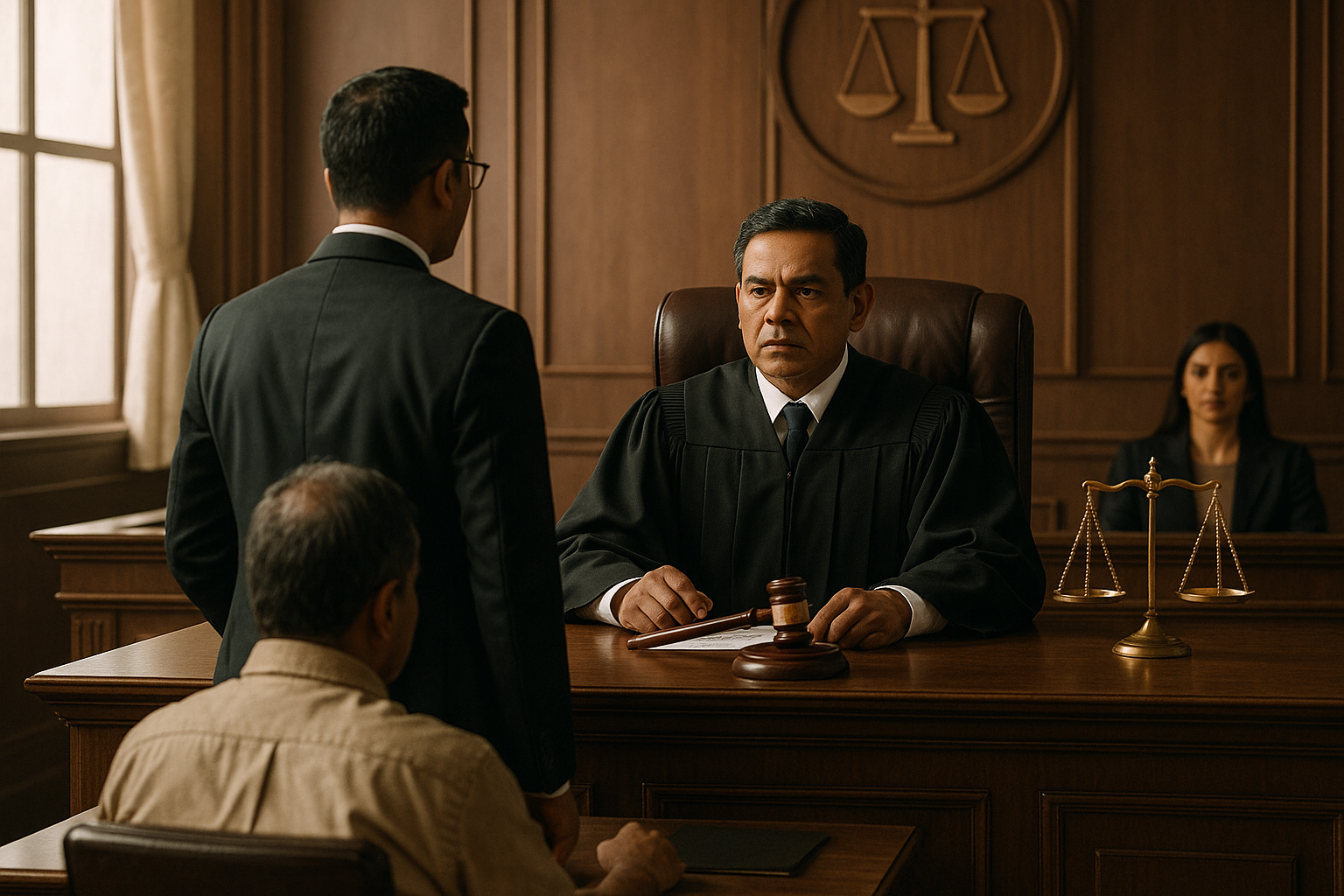 Courtroom scene showing legal arguments in an execution case involving deceased judgment-debtor