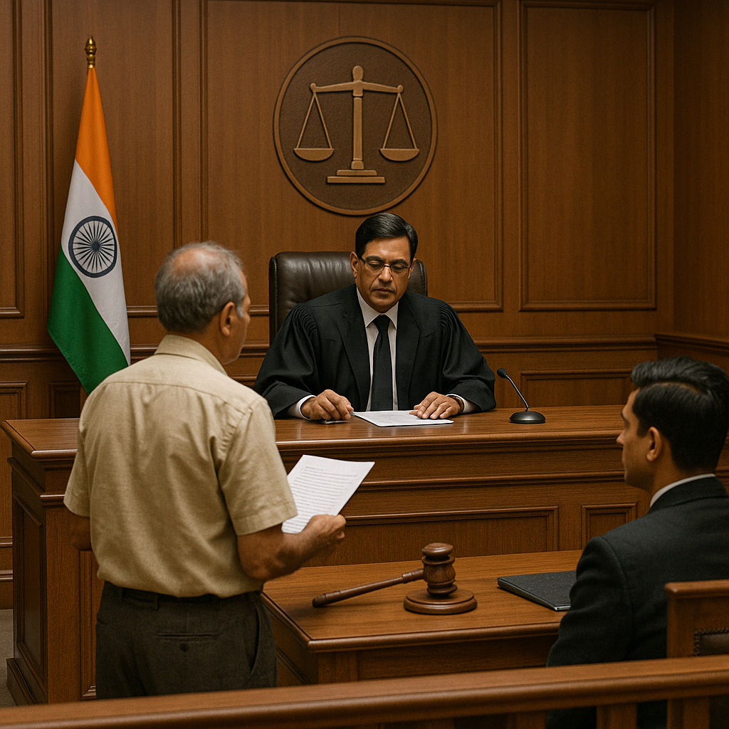 Courtroom scene illustrating Patna High Court judgment on delayed second ACP benefit