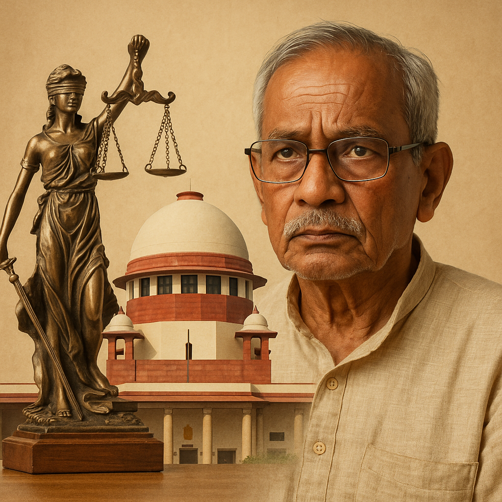 Patna High Court bhavan aur pratikatmak dahej hatya drishya jo saboot ki kami se hui bari ko darshata hai.