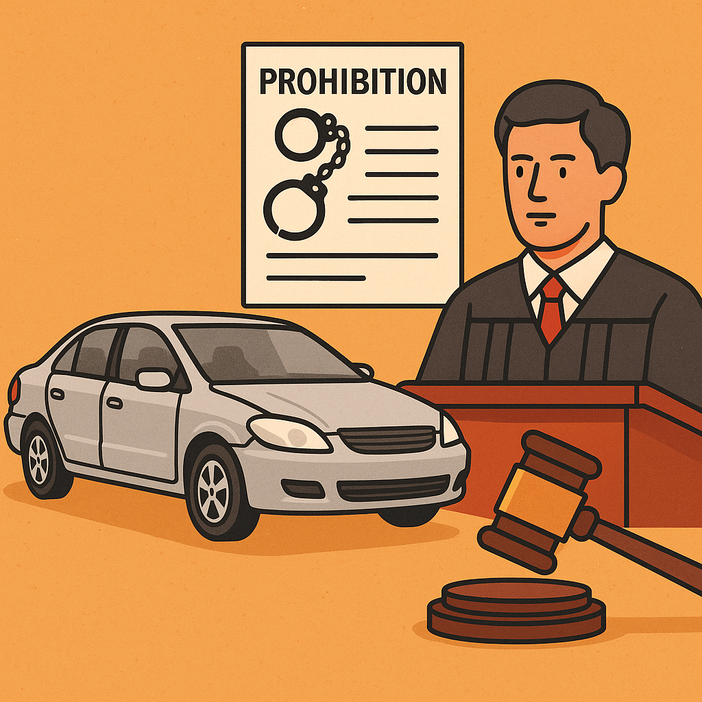 Illustration of court ordering release of vehicle seized under Bihar Excise and Prohibition law