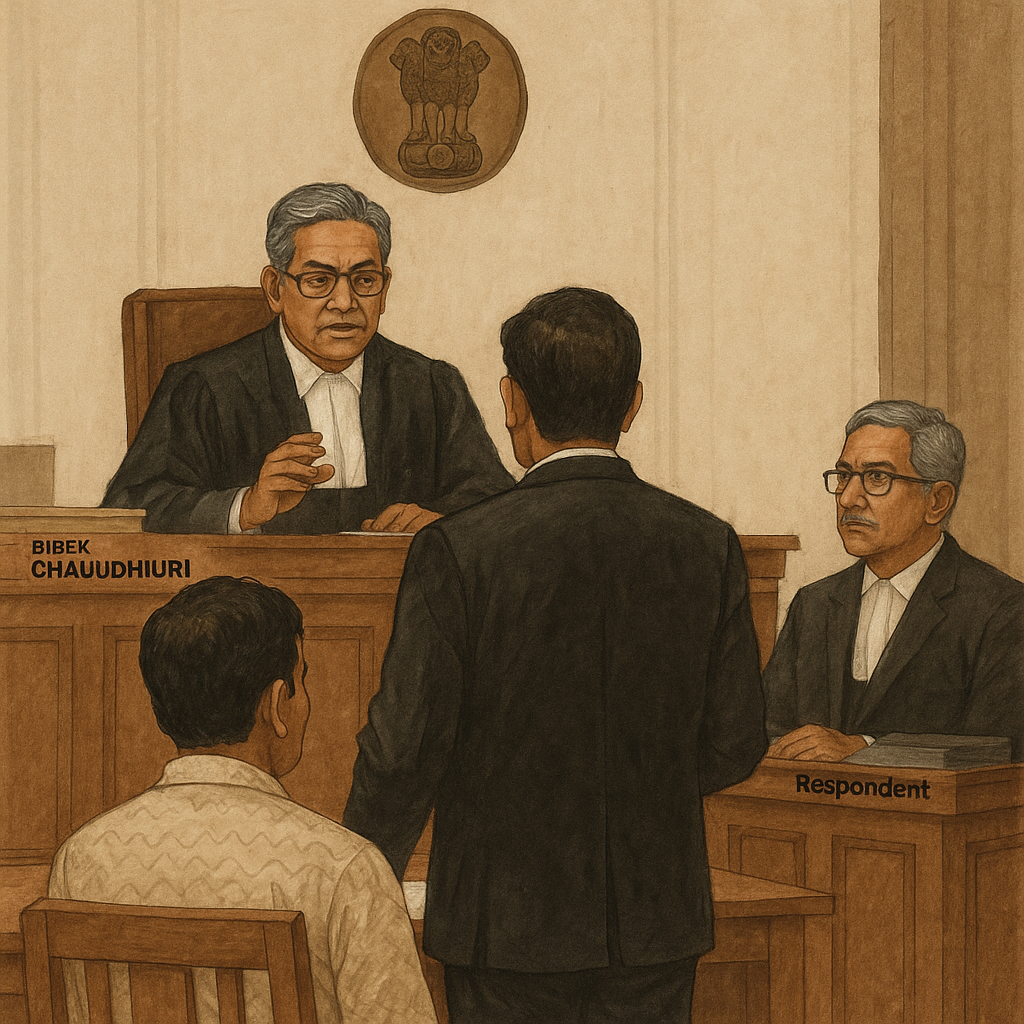 Courtroom illustration of Patna High Court judgment on teacher eligibility and rounding off marks