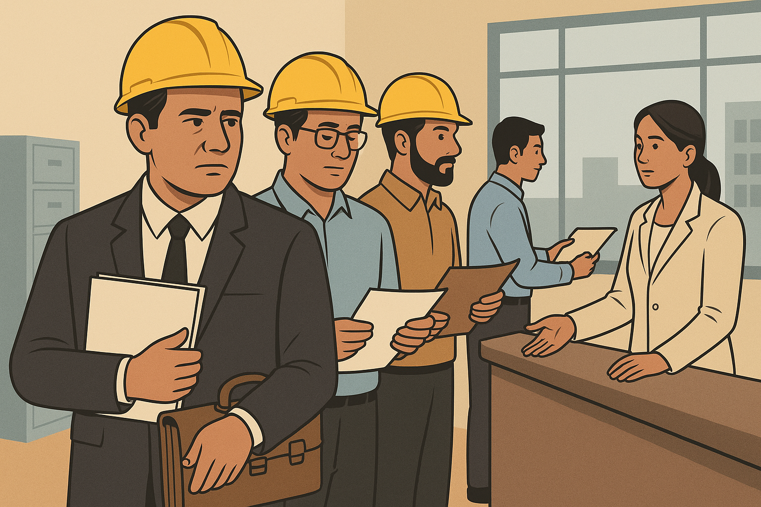Illustration showing engineers resigning from Bihar service to join NHAI, highlighting Patna High Court ruling on pension rights