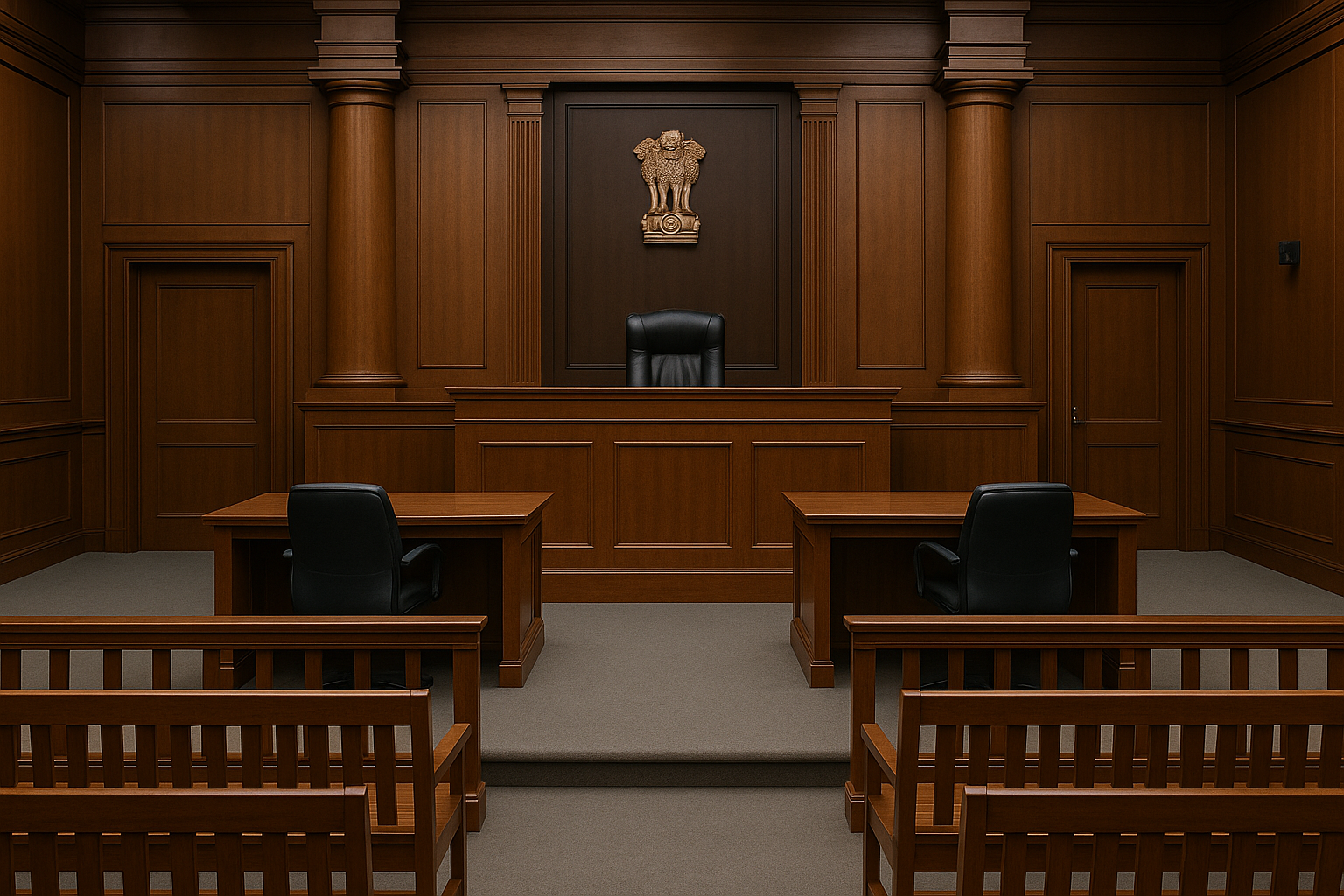 Courtroom illustration of Patna High Court judgment on minor penalty imposed on teacher for bypassing proper channel.
