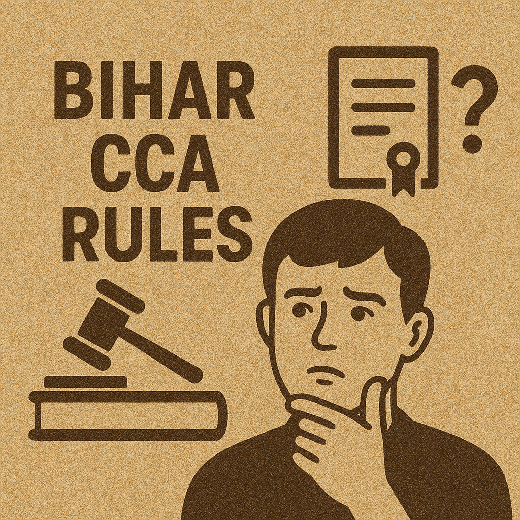 Simple Explanation of Bihar CCA Rules 2005