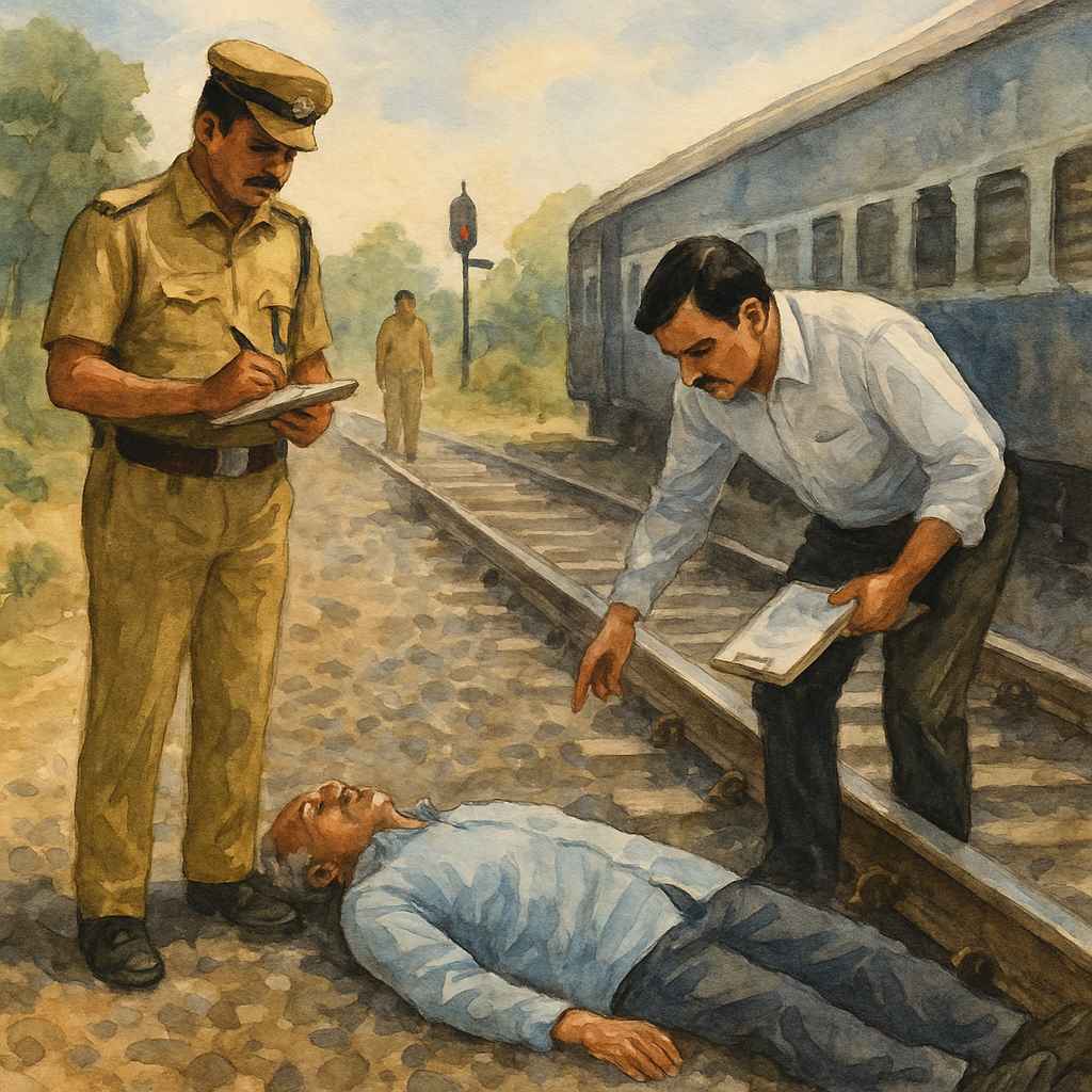 Indian courtroom scene depicting Patna High Court enhancing motor accident compensation for widow and minor children under just compensation principles.