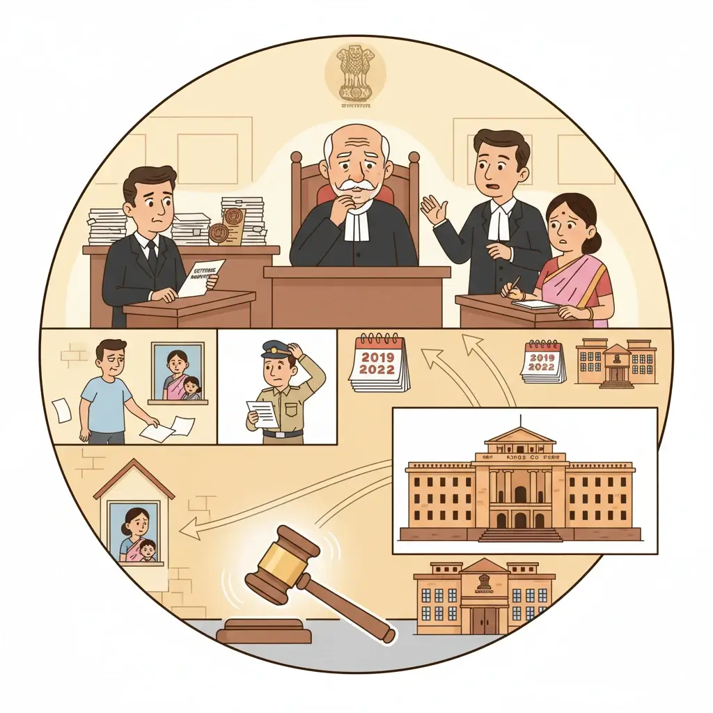 Illustration of Patna High Court ensuring execution of maintenance distress warrants for women and children.