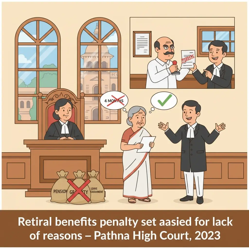 Patna High Court building symbolizing review of a departmental punishment affecting pension.