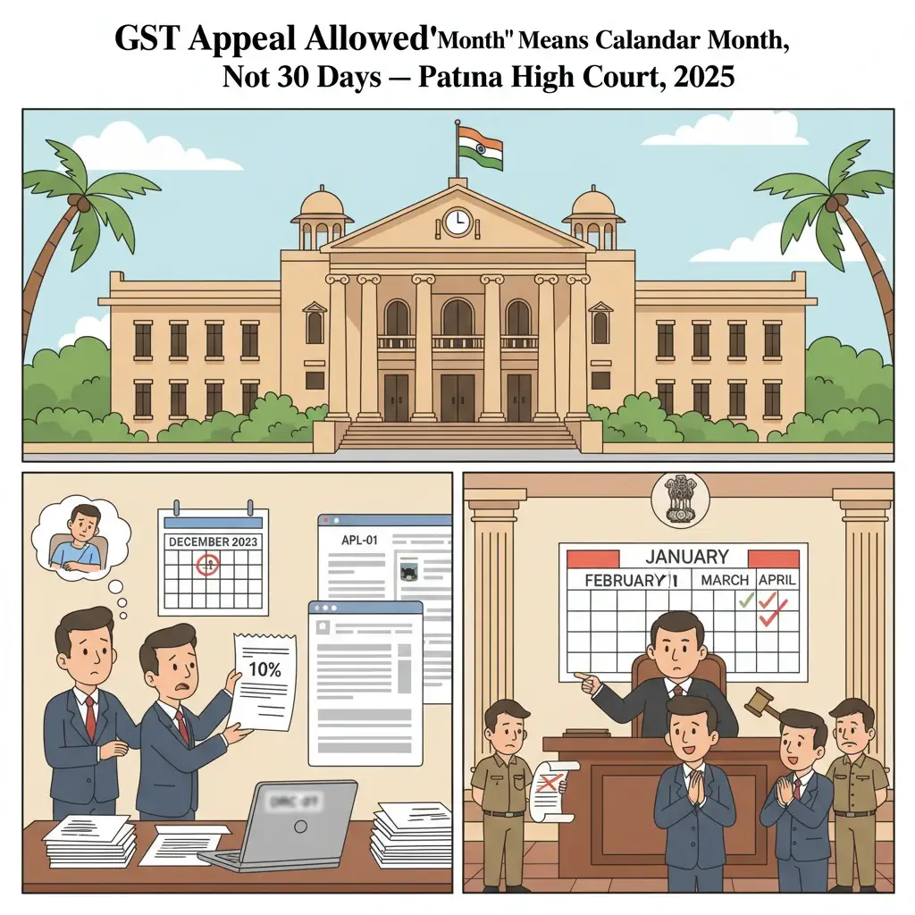 Illustration of Patna High Court examining limitation in a GST appeal