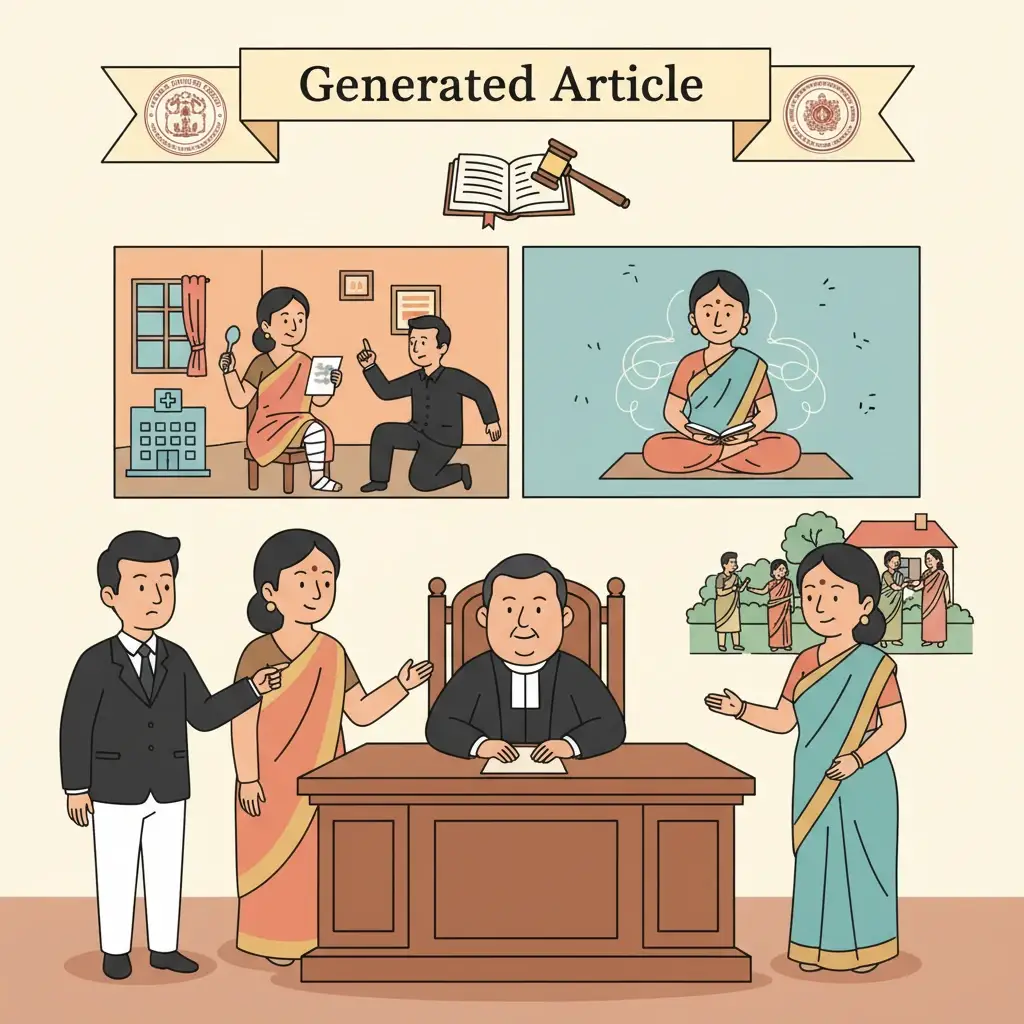 Illustration of Patna High Court building in a matrimonial appeal setting.