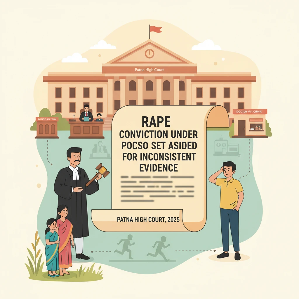 Courtroom scene at Patna High Court during hearing of a POCSO rape appeal.