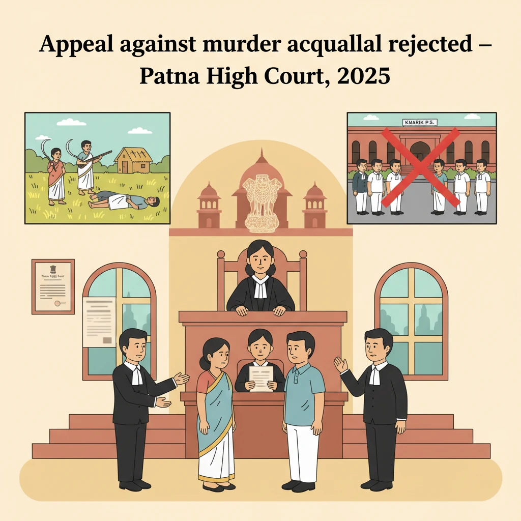 Inside view of Patna High Court where a criminal appeal against acquittal was decided.