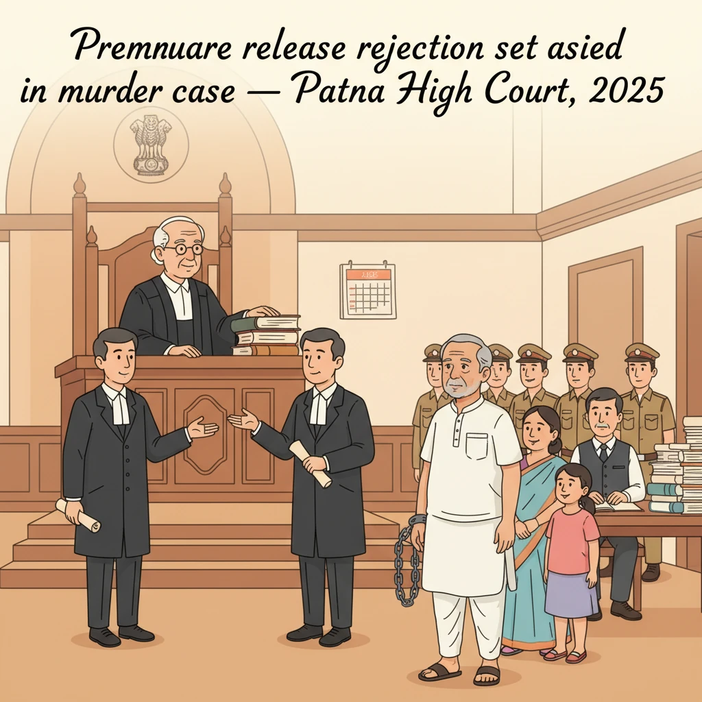 A view of the Patna High Court building symbolizing judicial review of remission decisions.