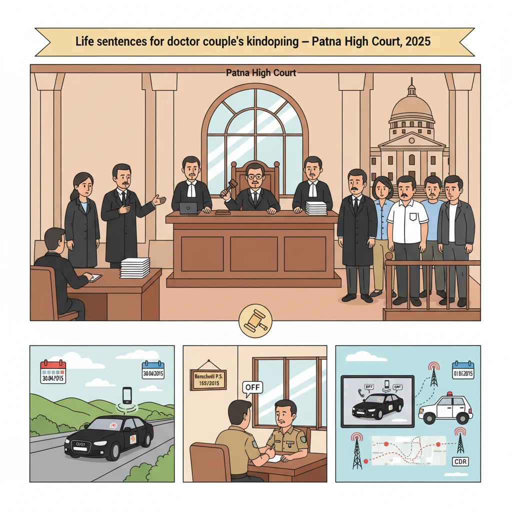 Illustration of Patna High Court building in a serious criminal kidnapping appeal
