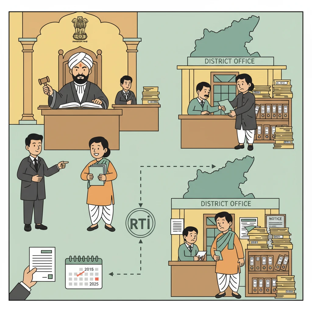 Inside view of Patna High Court hearing a Panchayat teacher salary dispute case.