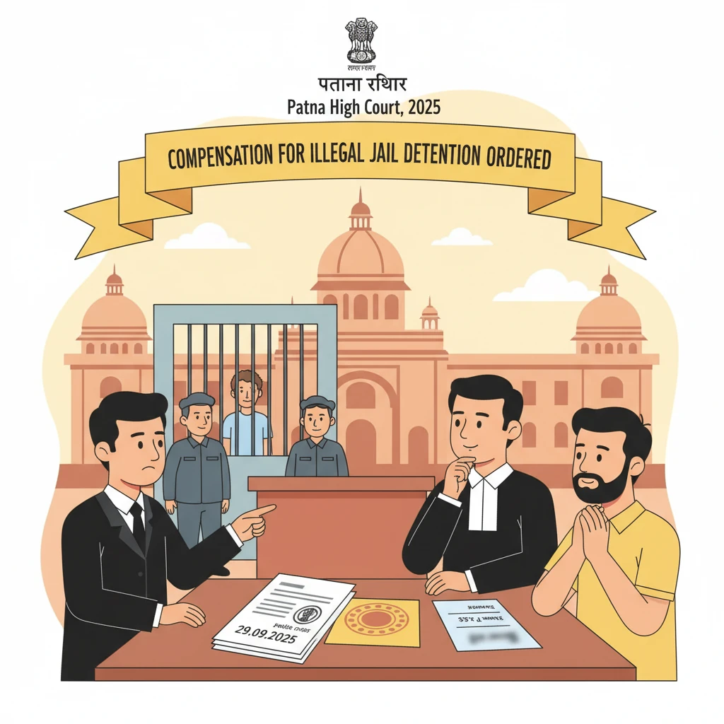 Inside view of an Indian courtroom highlighting a case on illegal jail detention.