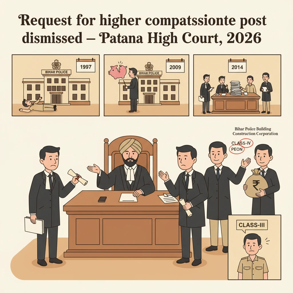 Inside view of Patna High Court during hearing on compassionate appointment dispute