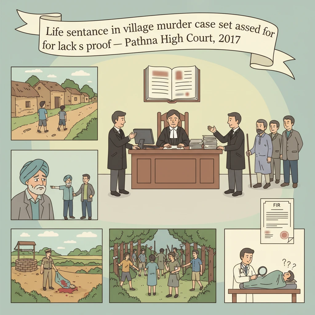 Illustration of the Patna High Court building in a serious criminal appeal setting.