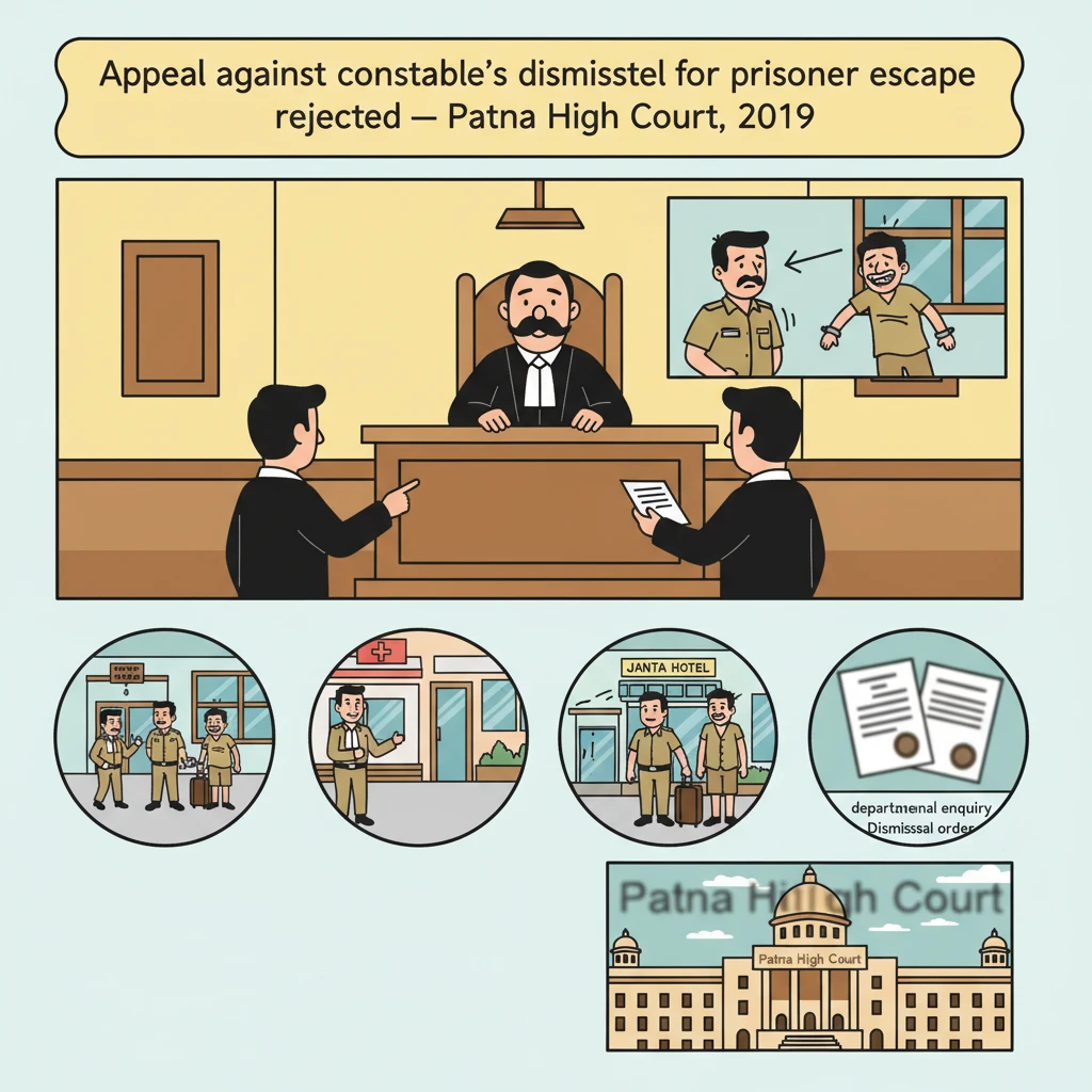 Illustration of Patna High Court building symbolising a ruling on police negligence.