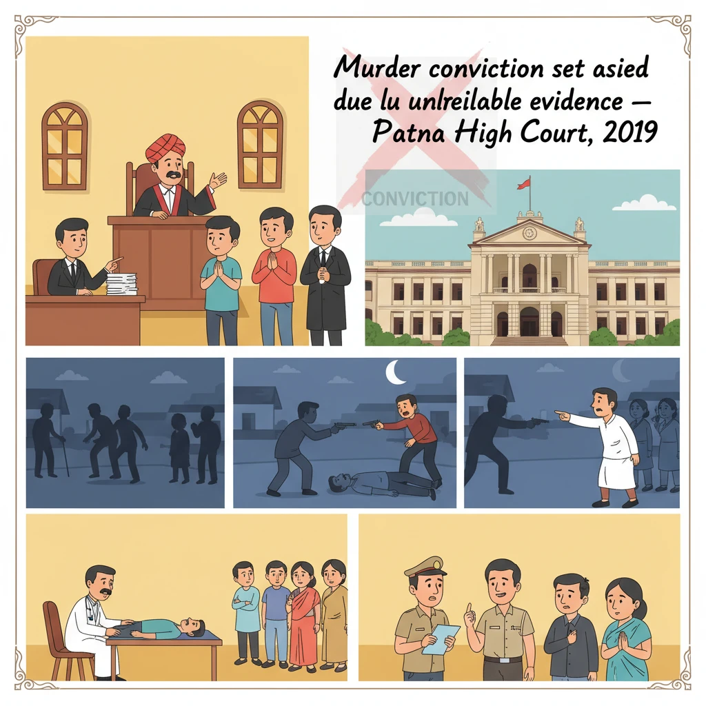 Illustration of Patna High Court building symbolising a criminal appeal decision.