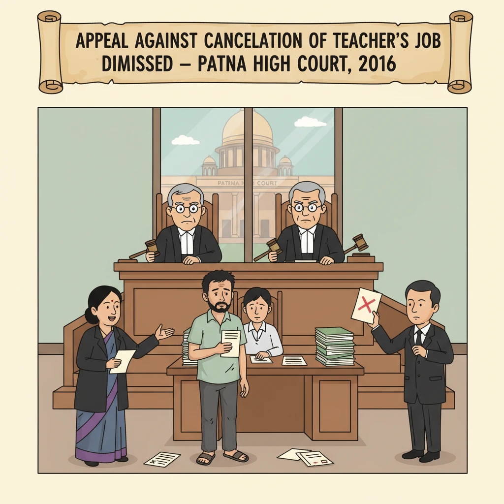 Division Bench of Patna High Court hearing a case on teacher qualification recognition.