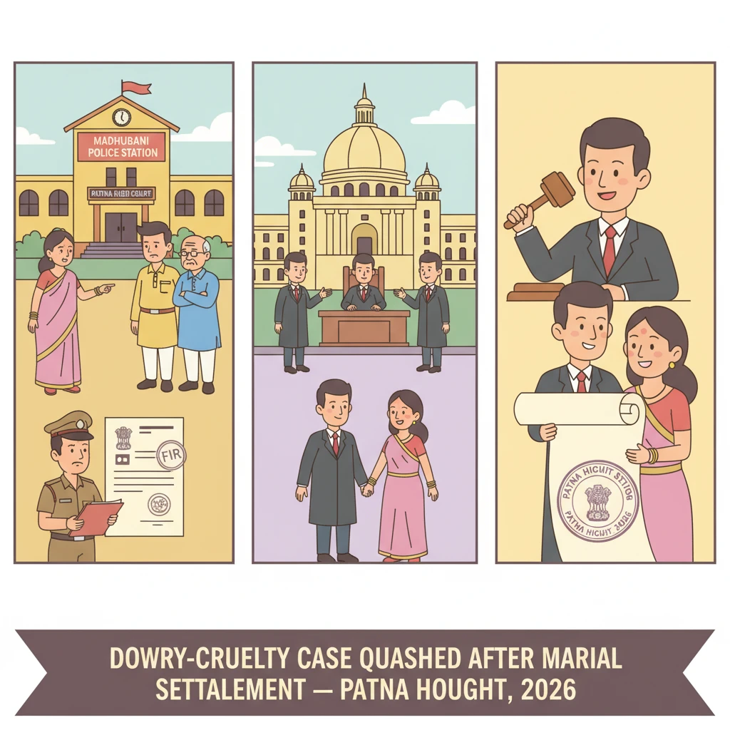 Inside view of a courtroom symbolising a Patna High Court dowry cruelty case being quashed