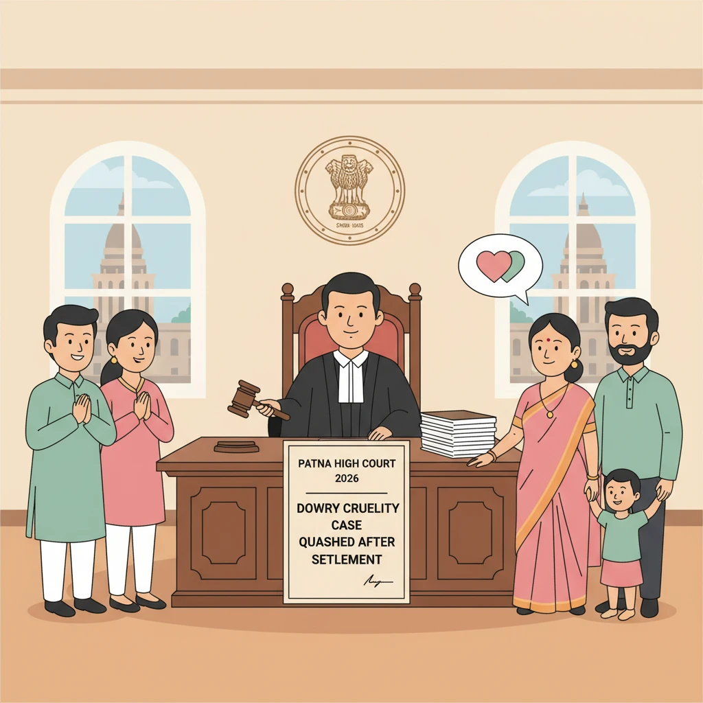 Illustration of Patna High Court building in a matrimonial dowry dispute case.