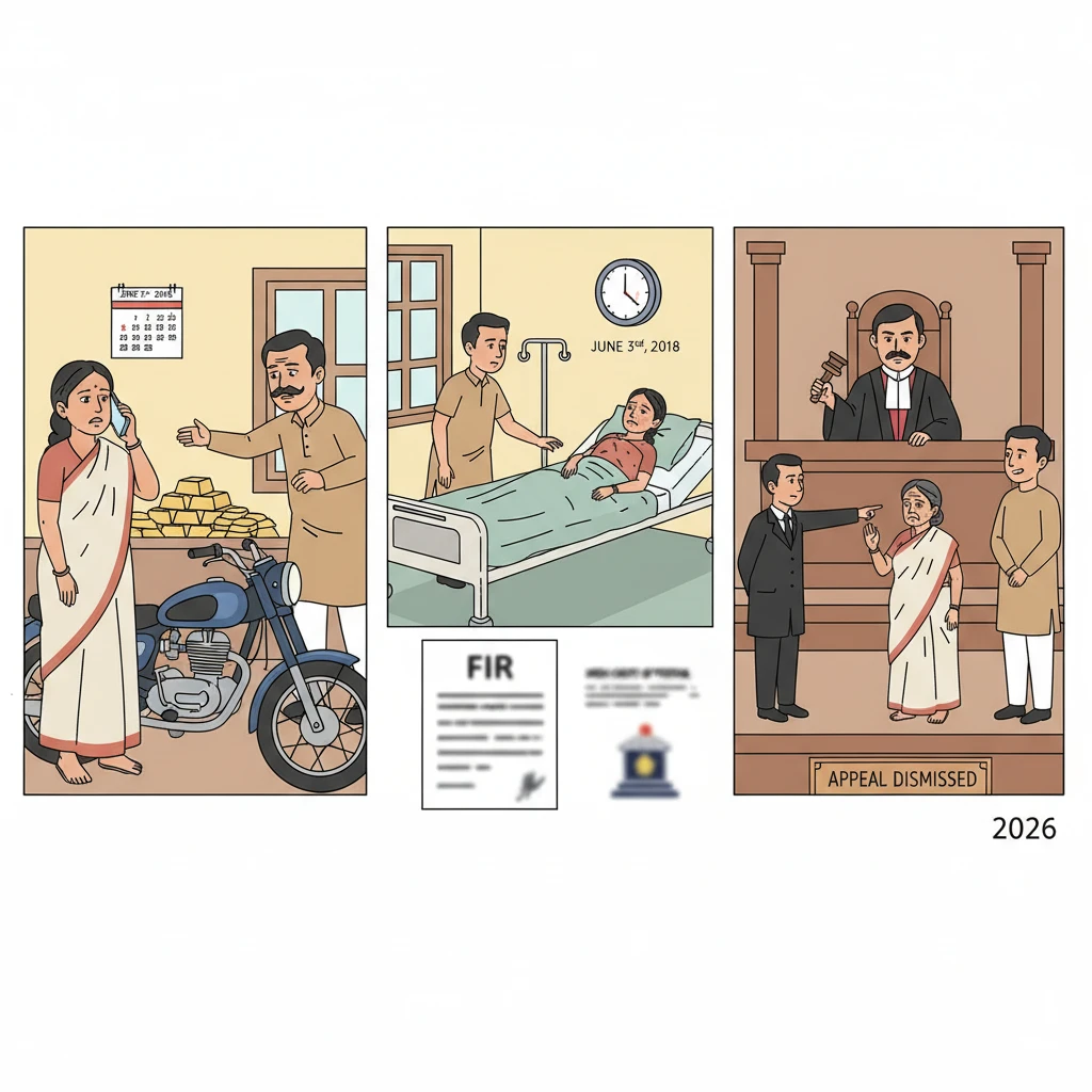 Illustration of Patna High Court building symbolising a dowry death appeal decision.