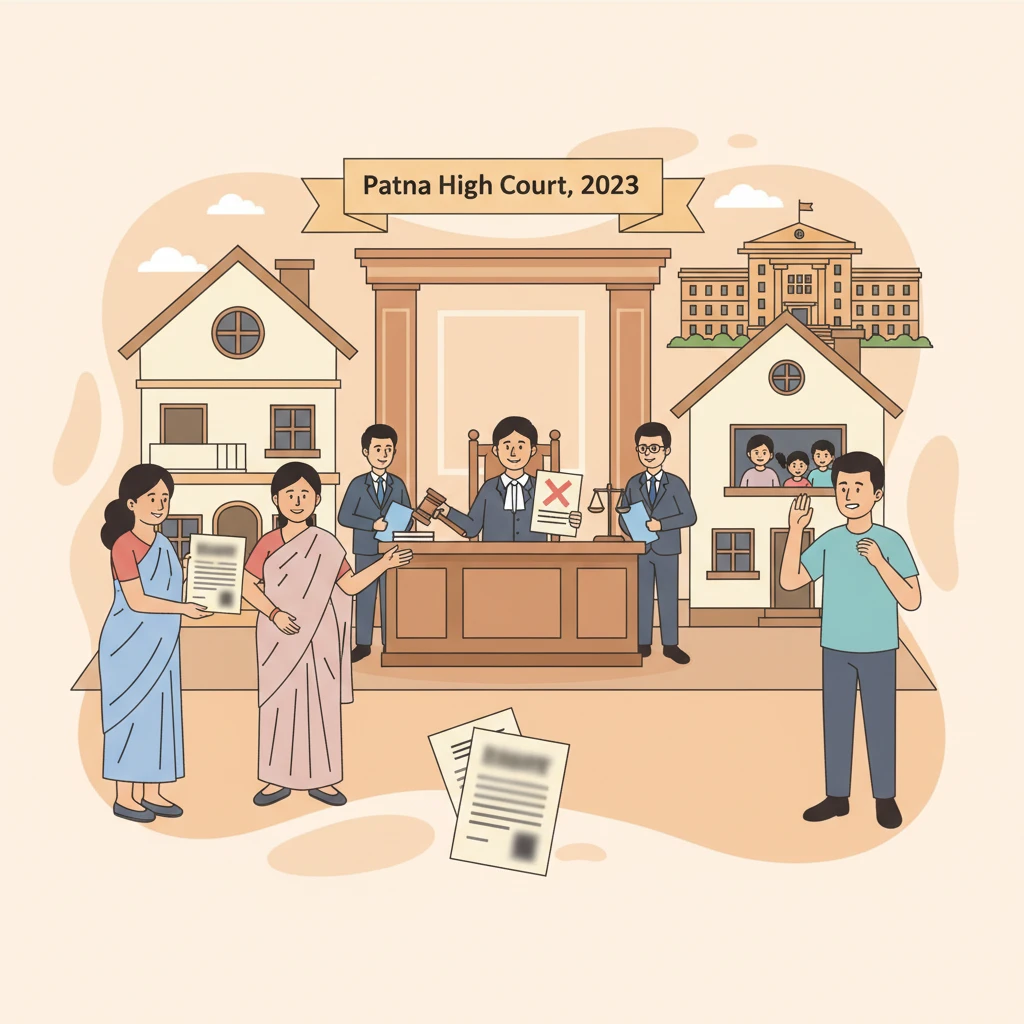 Illustration of the Patna High Court building in an eviction dispute under the BBC Act.