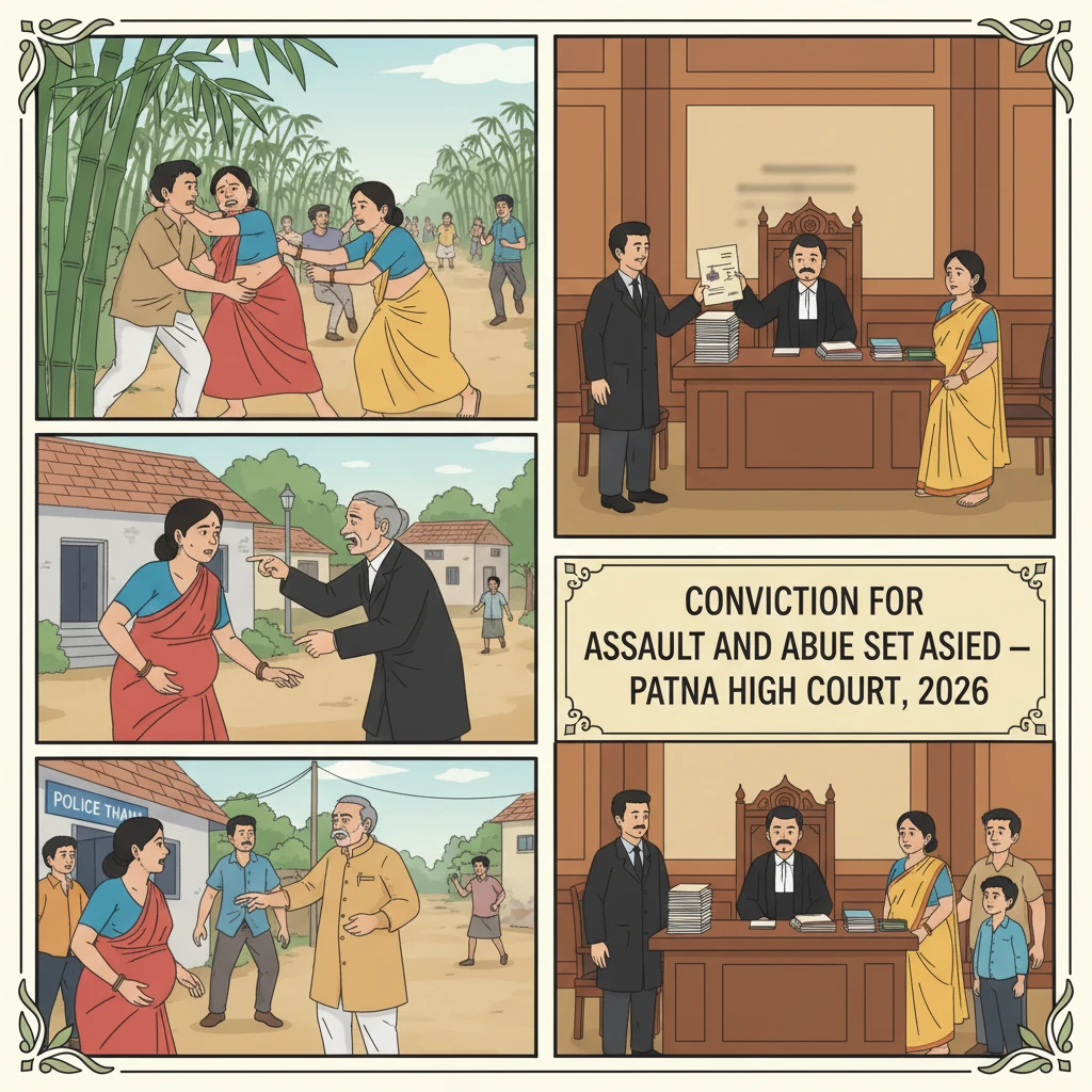 A courtroom scene at Patna High Court during a criminal appeal hearing.