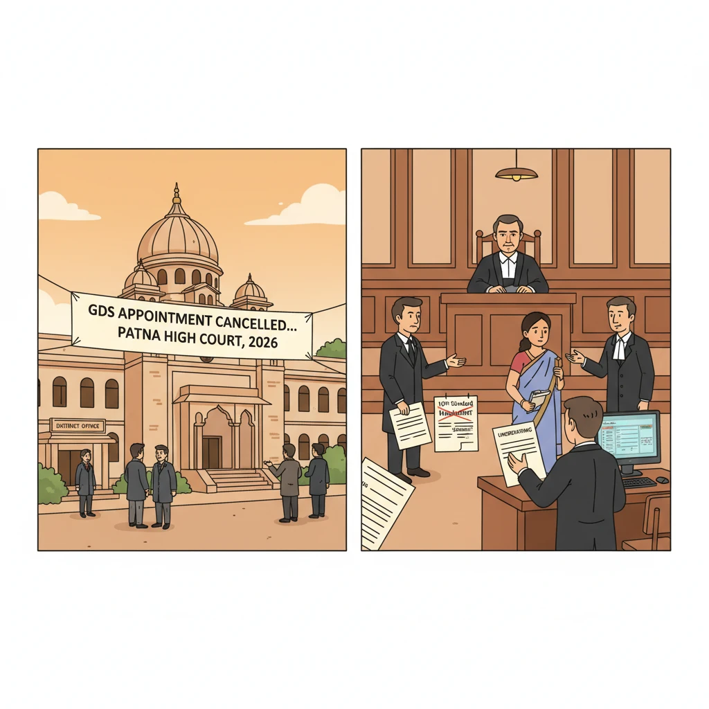 Inside view of Patna High Court during hearing on Gramin Dak Sevak recruitment dispute