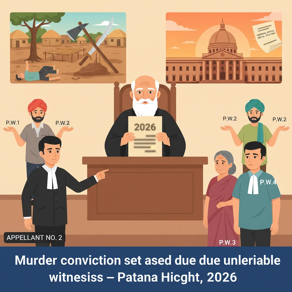 Illustration of Patna High Court building in a criminal appeal setting.