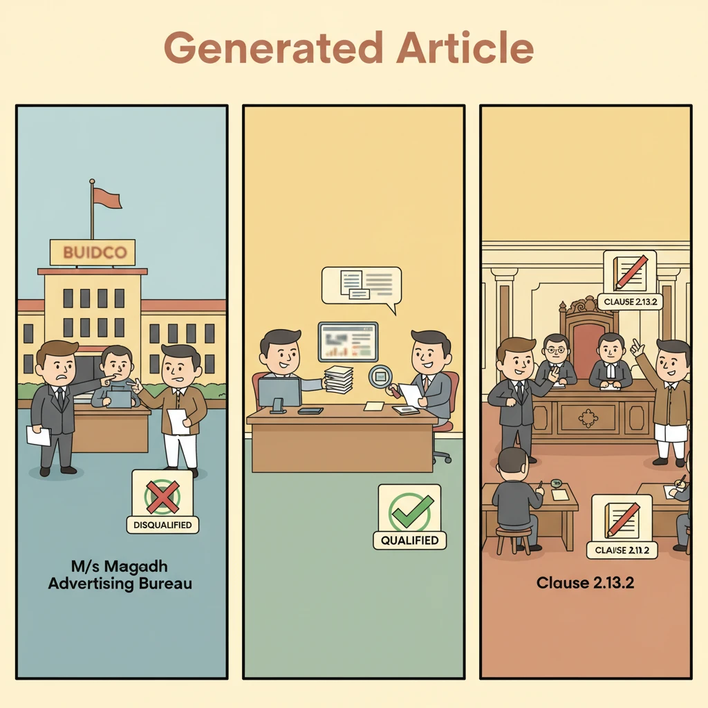 Illustration of Patna High Court reviewing a government tender evaluation process.