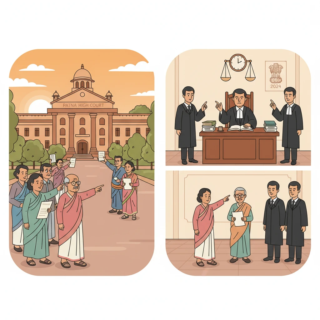 Illustration of Patna High Court deciding pension rights of a retired university employee