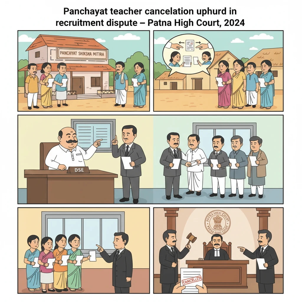 Illustration of the Patna High Court building symbolising a teacher recruitment dispute decision.