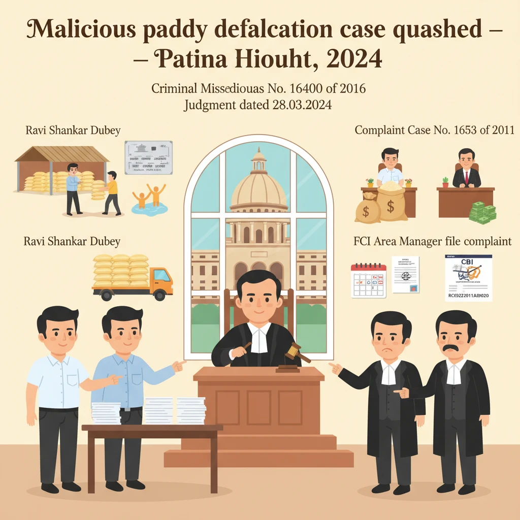 Patna High Court building representing decision on quashing a malicious criminal complaint