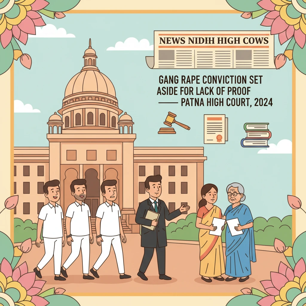 Illustration of Patna High Court building in a serious criminal appeal.
