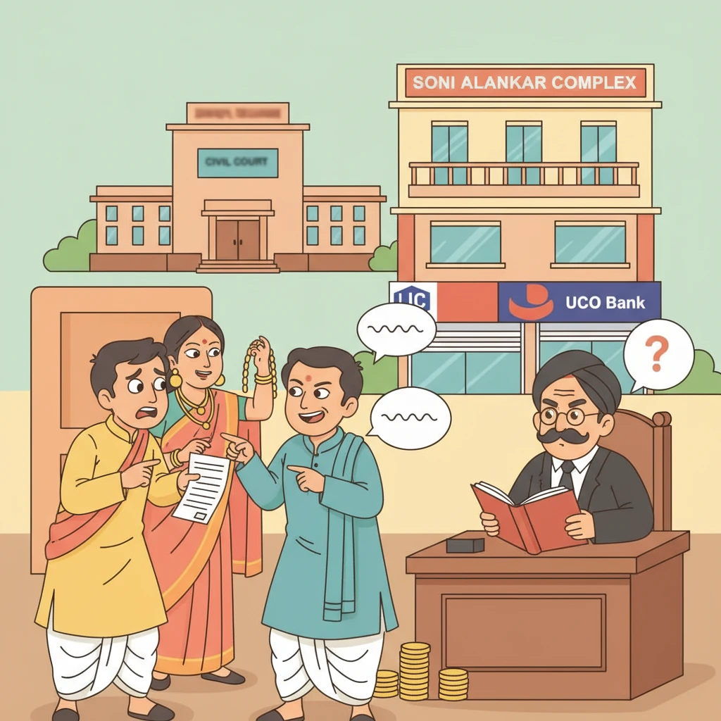 Illustration of Patna High Court examining a criminal case arising from a family rent dispute.