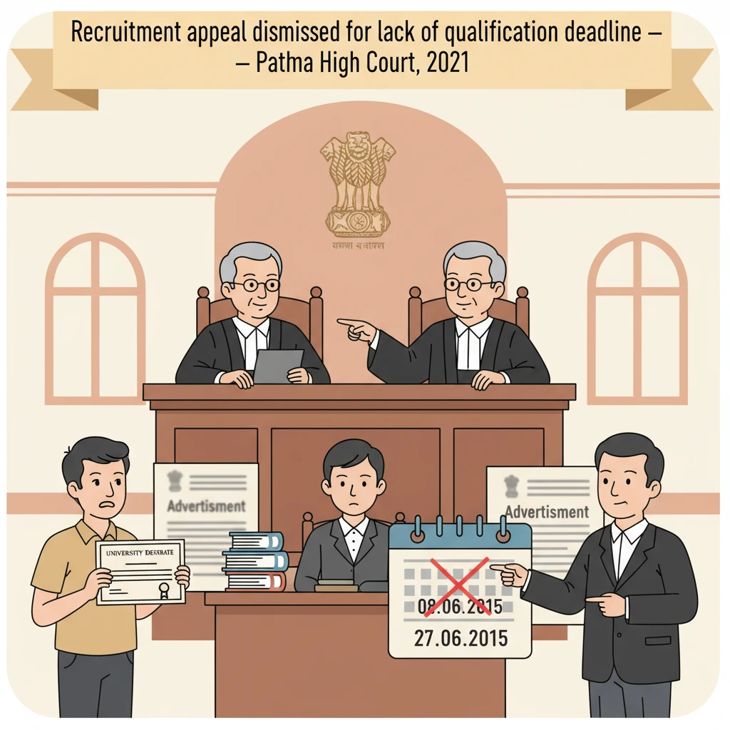 Patna High Court building illustrating a dispute over recruitment eligibility dates.