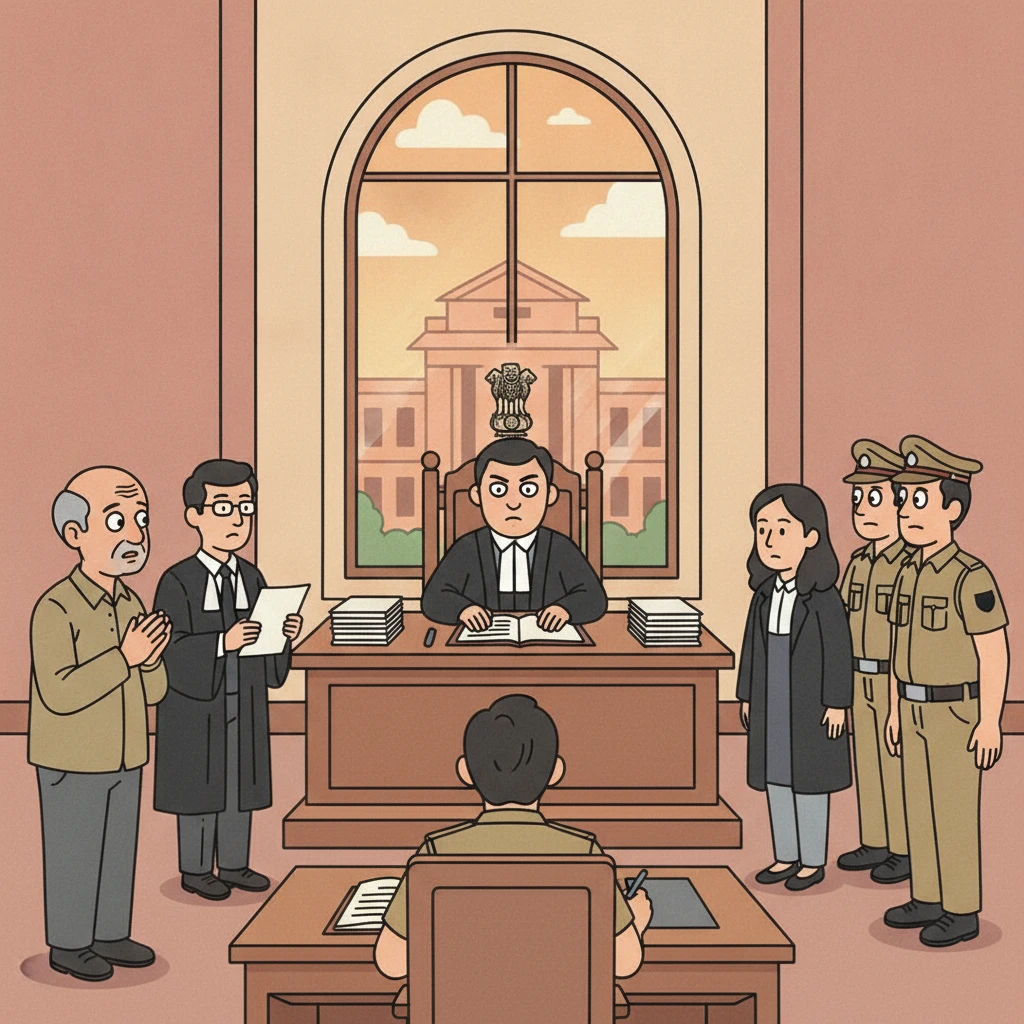 Courtroom scene at Patna High Court in a criminal writ habeas corpus matter.
