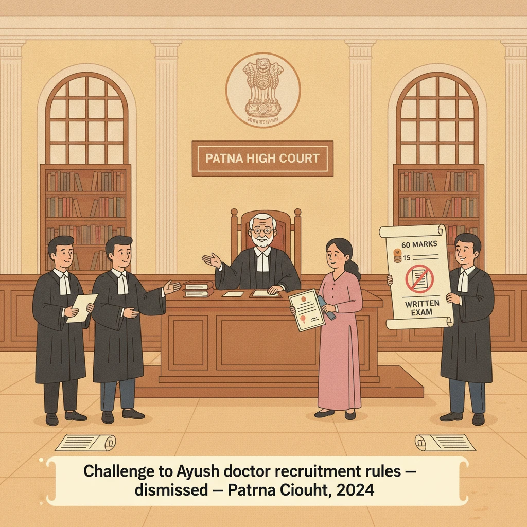 Patna High Court building illustrating judgment on Ayush doctor recruitment rules.