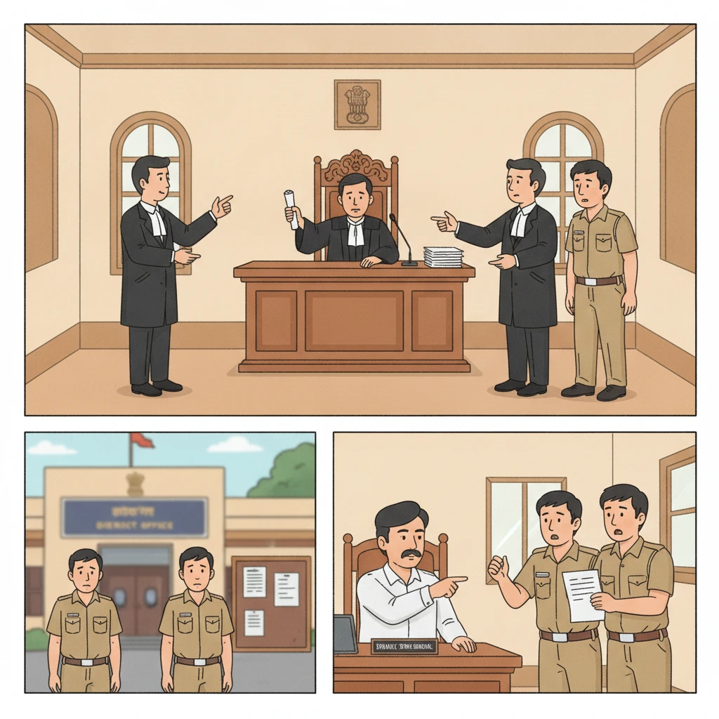 Illustration of Patna High Court examining termination of trainee police constables.