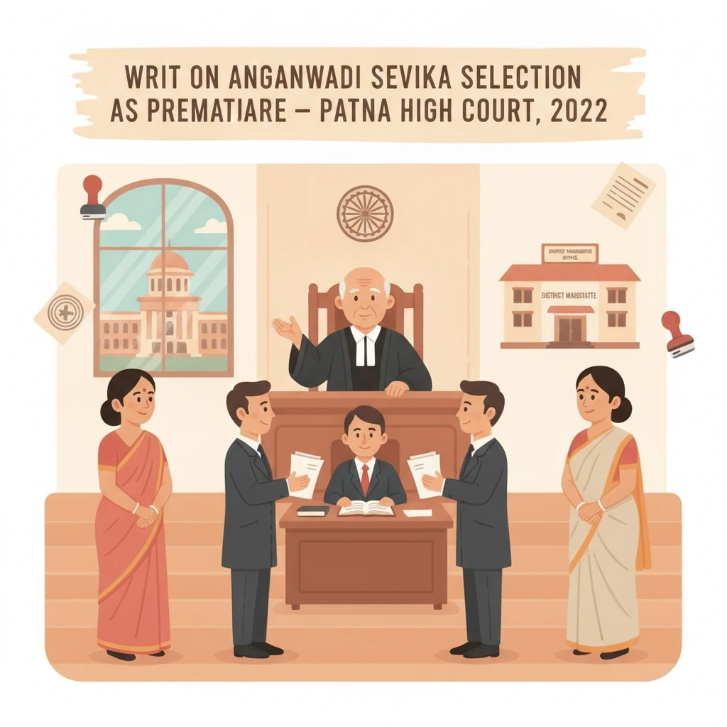 Patna High Court building symbolising review of Anganwadi Sevika selection disputes.