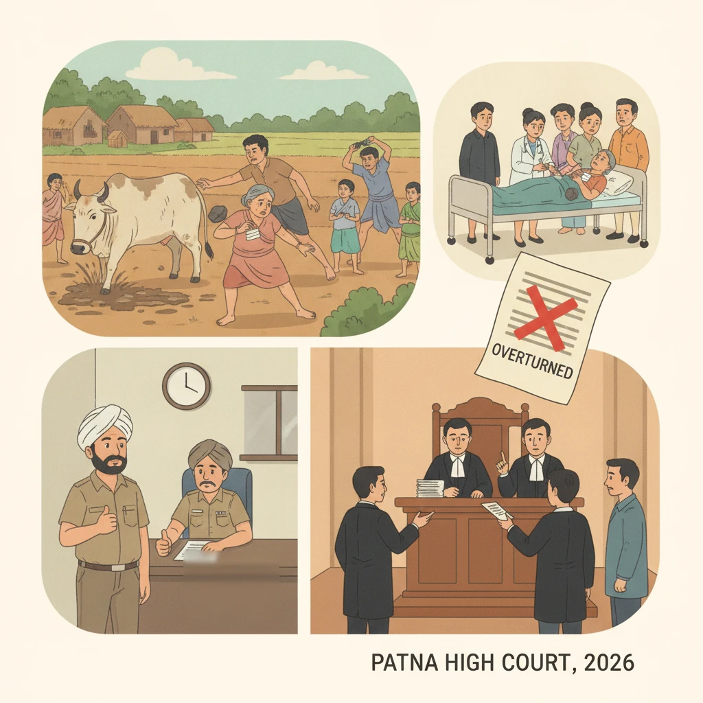 Inside view of a criminal courtroom in Patna High Court during appeal hearing