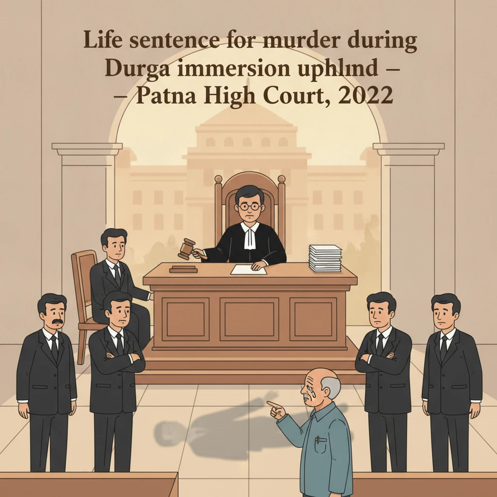 Courtroom illustration showing judges reviewing a murder appeal from a festival incident.